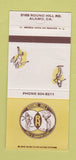 Matchbook Cover - Round Hill Golf Country Club Alamo CA 30 Strike