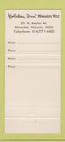 Matchbook Cover - Wauwatosa Cartage Holiday Inn Milwaukee WI 30 Strike