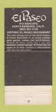 Matchbook Cover - El Paseo Santa Barbara CA 30 Strike