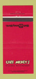 Matchbook Cover - Walt Disney World Chef Mickey's 30 Strike