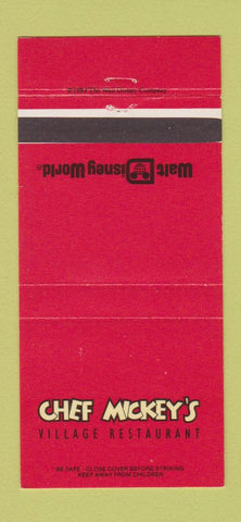 Matchbook Cover - Walt Disney World Chef Mickey's 30 Strike
