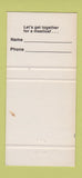Matchbook Cover - Max's Diner San Ramon San Francisco CA 30 Strike