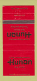 Matchbook Cover - Hunan Chinese Restaurant Houston TX 30 Strike