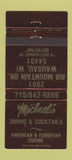 Matchbook Cover - Michael's Restaurant Wausau WI 30 Strike