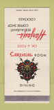 Matchbook Cover - Harjay's Restaurant  Inglewood CA 30 Strike