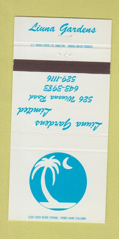 Matchbook Cover - Linna Gardens Restaurant Canada 30 Strike