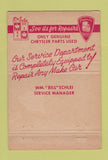 Matchbook Cover - John Lubotskey Plymouth DeSoto Milwaukee WI 40 Strike