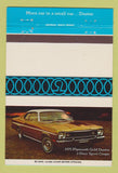 Matchbook Cover - 1975 Plymouth Gold Duster 40 Strike