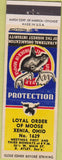 Matchbook Cover - Matchbook Cover Moose Lodge Xenia OH CREASE