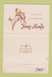 Matchbook Cover - Tony Lama Cowboy Boots Calgary AB 40 Strike
