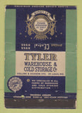 Matchbook Cover - Tyler Warehouse Cold Storage ST Louis MO WEAR 40 Strike