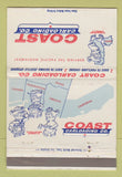 Matchbook Cover - Coast Carloading Tacoma Portland Seattle 40 Strike