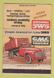 Matchbook Cover - GMC Trucks Duncan OK 40 Strike