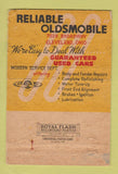 Matchbook Cover - Reliable Oldsmobile Cleveland OH WEAR 40 Strike