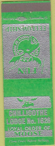 Matchbook Cover - Matchbook Cover Moose Lodge Chillicothe OH