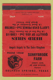 Matchbook Cover - Sunnybrook Farm Sulphur Springs TX WORN 40 Strike