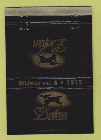 Matchbook Cover - Dofan Handbag purse New York City WORN 40 Strike