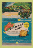 Matchbook Cover - Buttonwood Manor Matawan NJ WORN 40 Strike