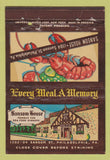 Matchbook Cover - Sansom House Philadelphia PA 40 Strike
