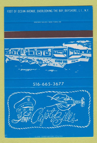 Matchbook Cover - Captain Bill's Bayshore LI NY SAMPLE 40 Strike