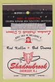 Matchbook Cover - Shadowbrook Restaurant Shrewsburg NJ 40 Stick