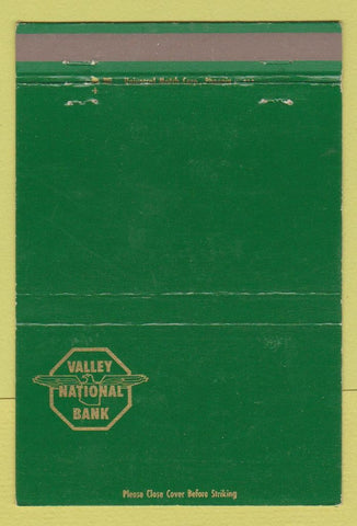 Matchbook Cover - Valley National Bank 40 Strike
