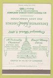 Matchbook Cover - Enterprise Federal Savings Washington DC 40 Strike