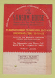 Matchbook Cover - Ye Olde Sansom House Philadelphia PA 40 Strike