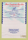 Matchbook Cover - New England Raw Bar Washington DC 40 Strike