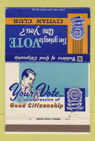 Matchbook Cover - Civitan Club Birmingham AL WEAR 40 Strike