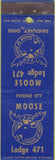 Matchbook Cover - Matchbook Cover Moose Lodge Sandusky OH