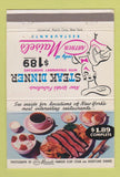 Matchbook Cover - Maisel's Restaurant 40 Strike