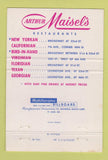 Matchbook Cover - Maisel's Restaurant 40 Strike