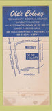 Matchbook Cover - Olde Colony Restaurant Westbury LI NY WORN 30 Strike