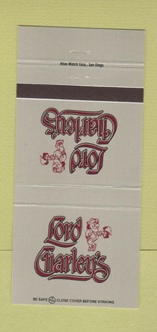 Matchbook Cover - Lord Charley's 30 Strike