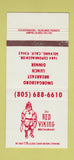 Matchbook Cover - Red Viking Restaurant Solvang CA 30 Strike