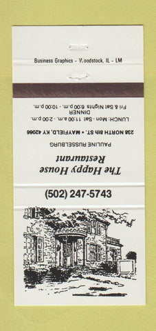 Matchbook Cover - Happy House Restaurant Mayfield KY 30 Strike
