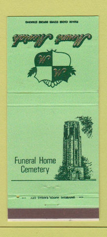 Matchbook Cover - Mount Moriah Funeral Home Kansas City MO 30 Strike