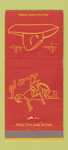 Matchbook Cover - Fred Harvey Cowboy 30 Strike