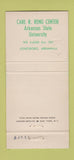 Matchbook Cover - Carl Reng Center Arkansas State Jonesboro AR 30 Strike