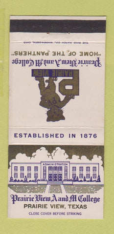 Matchbook Cover - Prairie View A&M College TX WEAR 30 Strike