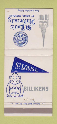 Matchbook Cover - St Louis University Billikens St Louis MO 30 Strike