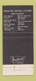 Matchbook Cover - Millionaire's Club Chicago IL WEAR 30 Strike
