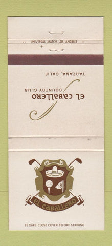 Matchbook Cover - El Caballero Country Club Tarzana CA 30 Strike
