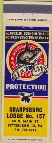 Matchbook Cover - Matchbook Cover Moose Lodge Pittsburgh PA