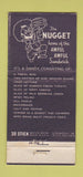 Matchbook Cover - Dick Graves' Nugget Casino Sparks NV WEAR 30 Stick