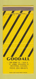Matchbook Cover - Goodall Winnipeg MB 30 Strike