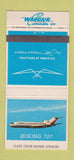 Matchbook Cover - Wardair Canada Boeing 727 30 Strike