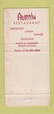 Matchbook Cover - Aladdin Restaurant Anaheim CA WORN 30 Strike