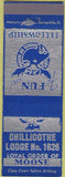Matchbook Cover - Matchbook Cover Moose Lodge Chillicothe OH